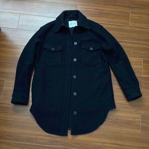 Black Aritzia Ganna Shirt Jacket